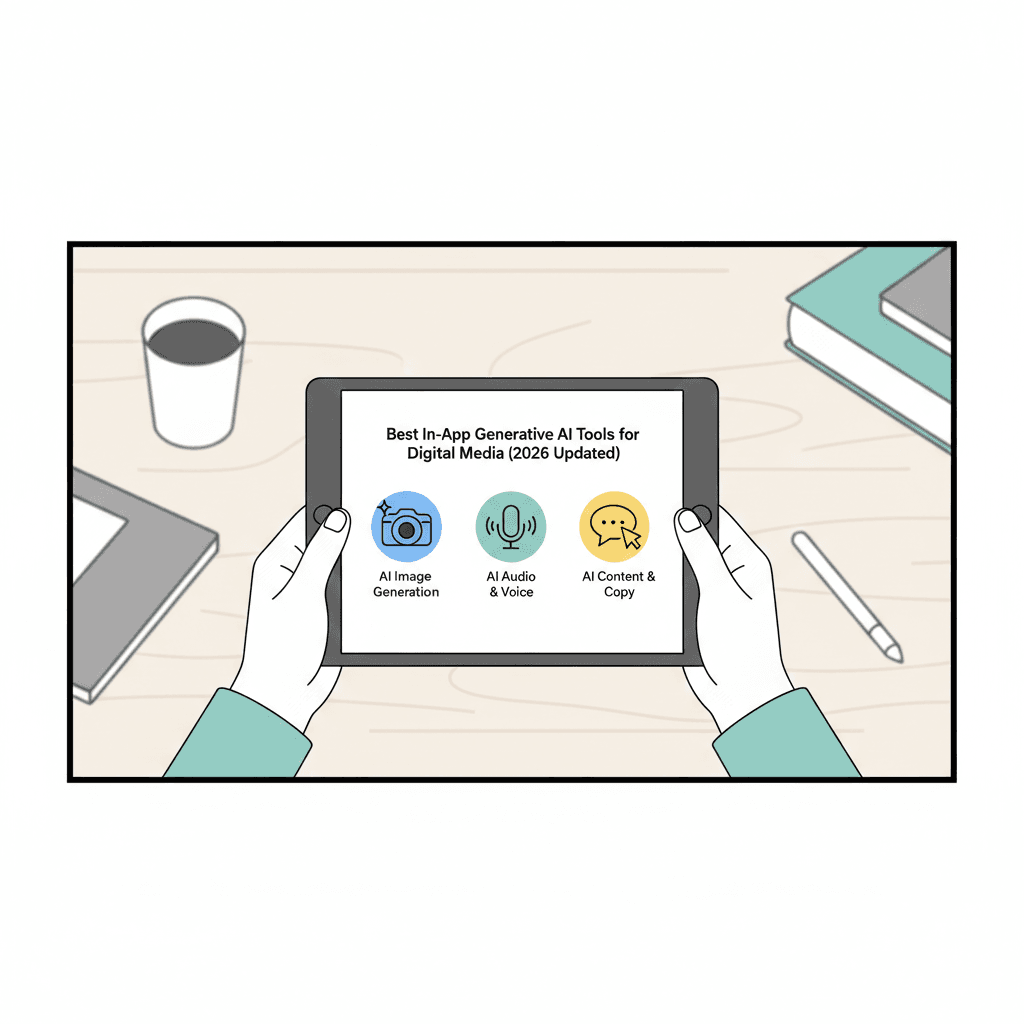 Best In-App Generative AI Tools for Digital Media (2026 Updated)